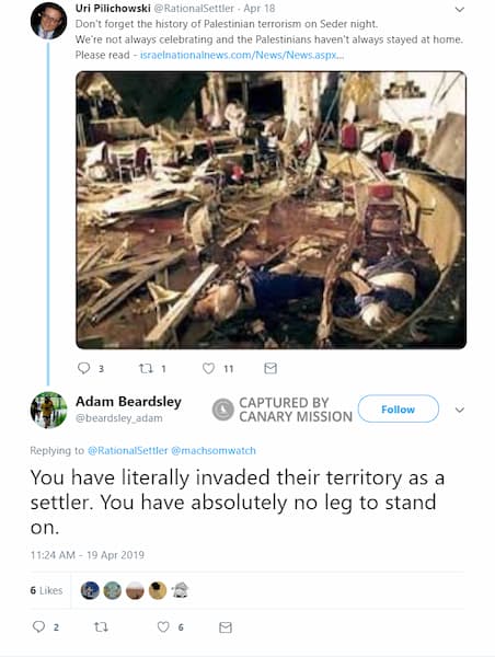 Adam Beardsley - Twitter 19 Apr 2019