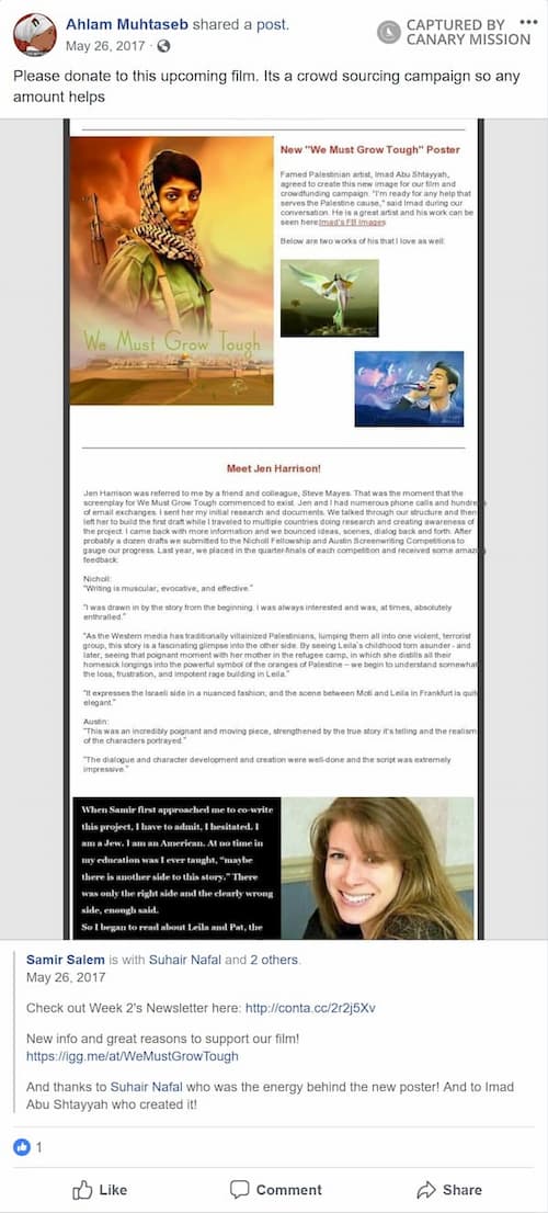 Ahlam Muhtaseb Facebook May 26 2017