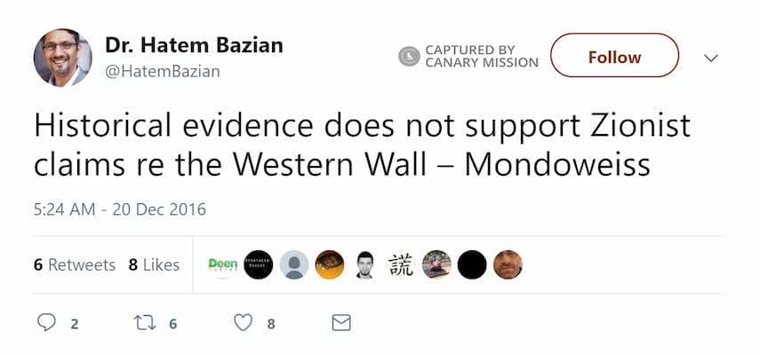 Hatem Bazian Twitter Dec 20 2016