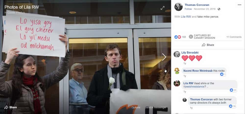 Lila Weintraub Facebook Nov 23 2016