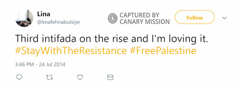 Lina Assi Twitter Jul 24 2014