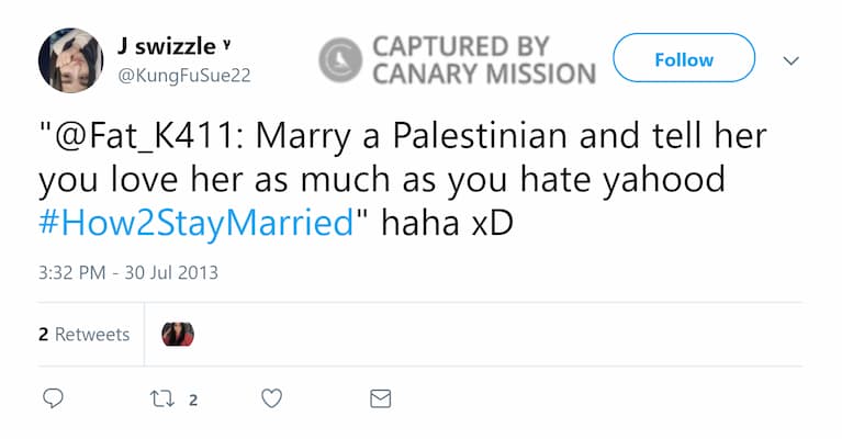 Susan Jenin Yaseen Twitter Jul 30 2013