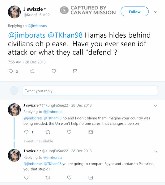 Susan Jenin Yaseen Twitter Dec 28 2013