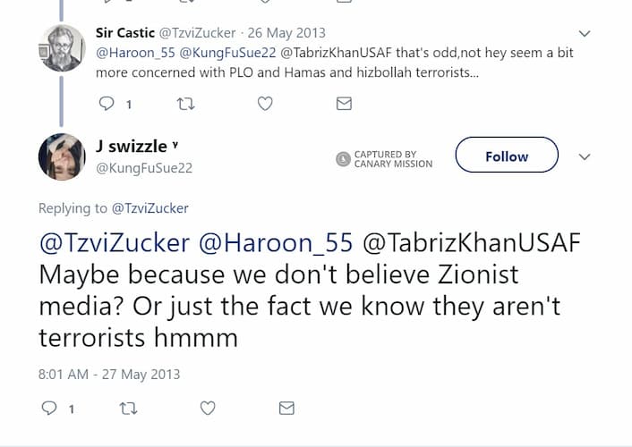 Susan Jenin Yaseen Twitter May 27 2013