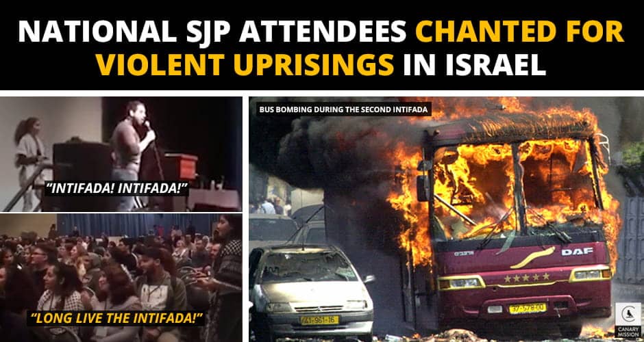 National SJP Attendees chanted for violence in Israel