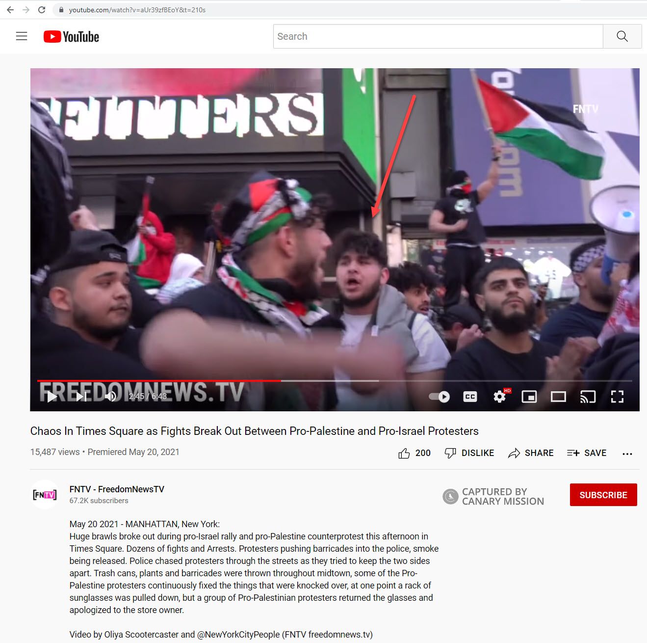Adam Yosef Zeidieh, Youtube - May 20, 2021