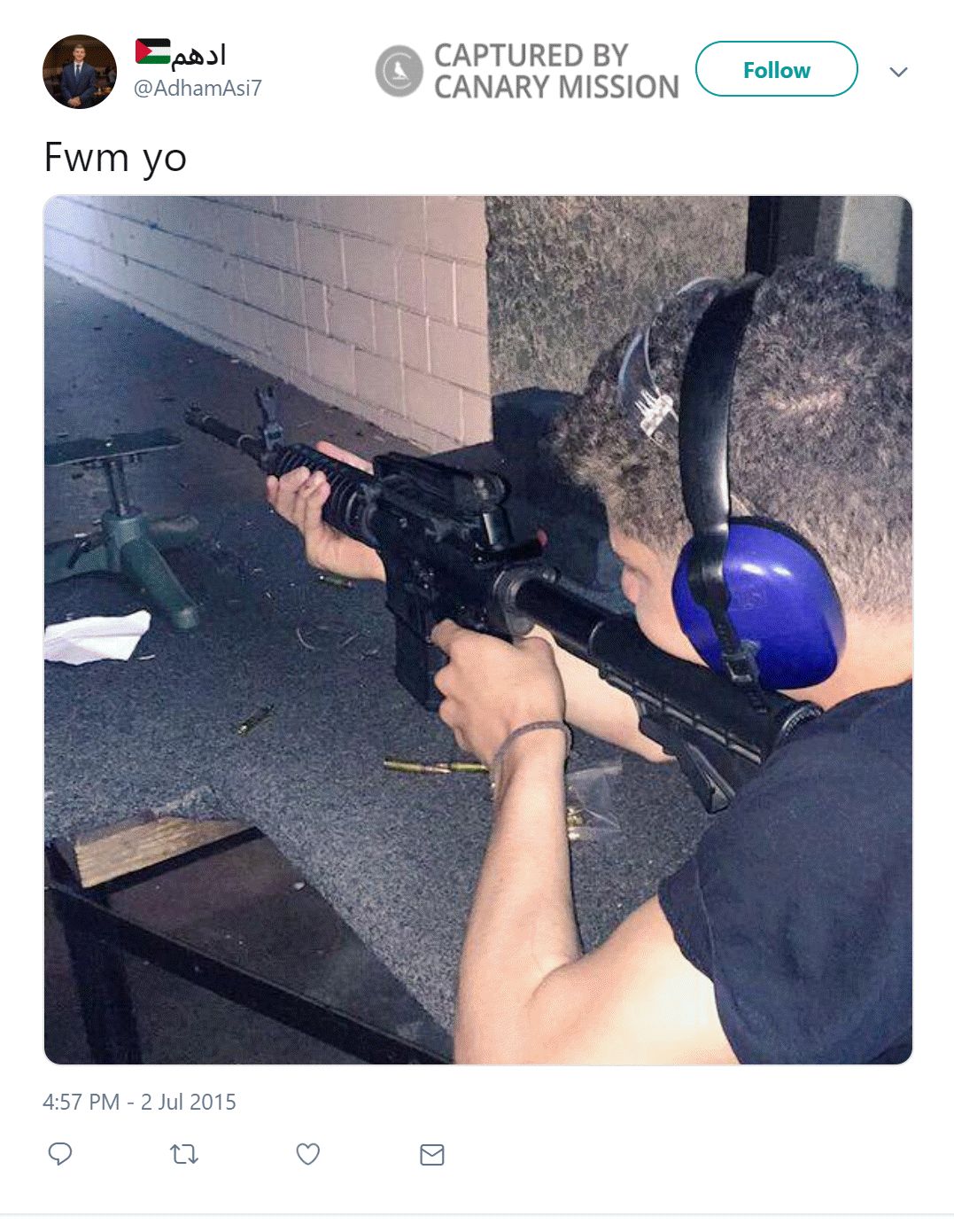 Adham Asi, Twitter - Jul 2, 2015