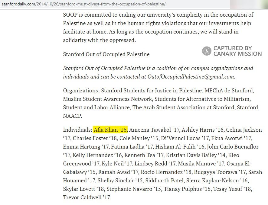 Afia Khan, stanforddaily.com - Oct 26, 2014