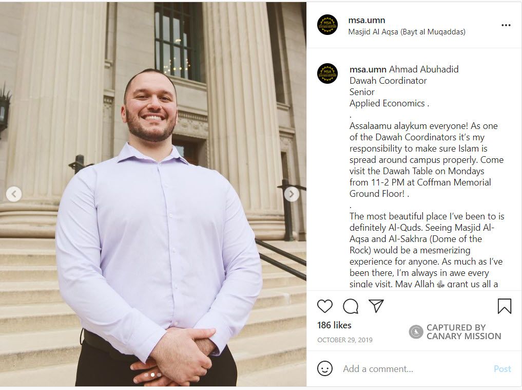 Ahmad Abuhadid, Instagram - Oct 29, 2019