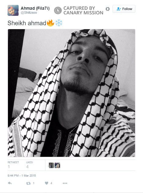 Ahmad Hajmahmoud, Twitter - Mar 1, 2015