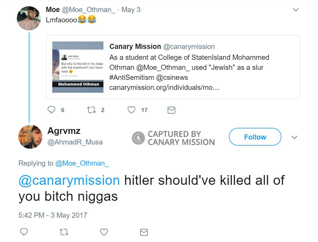 Ahmad R Musa, Twitter - May 3, 2017