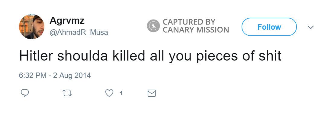 Ahmad R Musa, Twitter - Aug 2, 2014