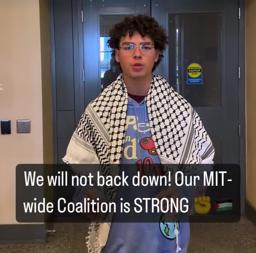 Alejandro Tanon Diaz, Massachusetts Institute of Technology MIT, Speaking in support of Hamas