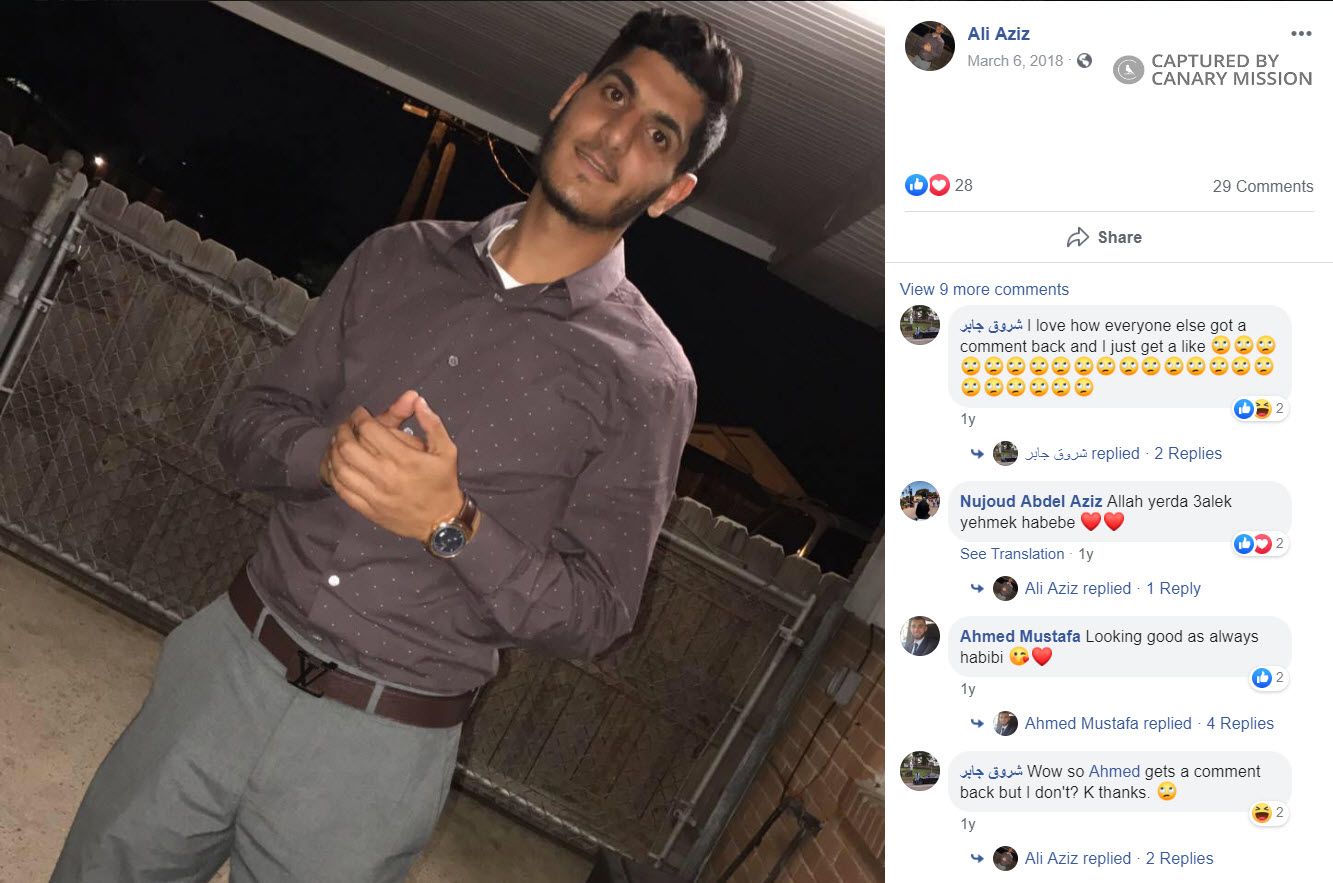 Ali Aziz, Facebook - Mar 6, 2018