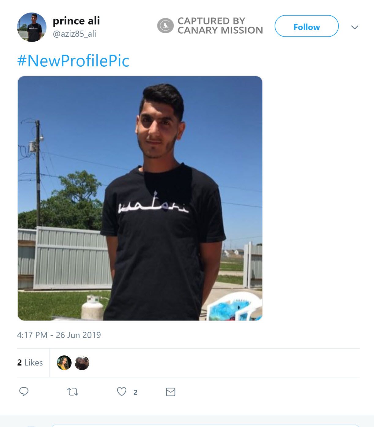 Ali Aziz, Twitter - Jun 26, 2019