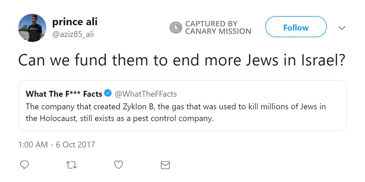 Ali Aziz, Twitter - Oct 6, 2017