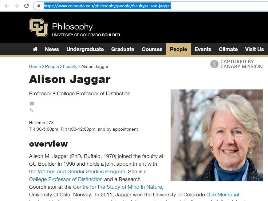 Alison Jaggar, colorado.edu - Oct 18, 2018