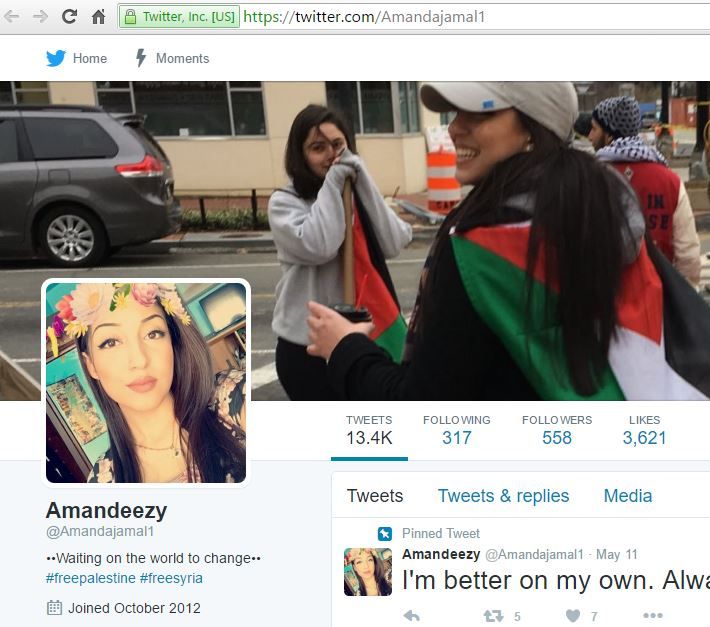 Amanda Jamal, Twitter - Jul 3, 2016