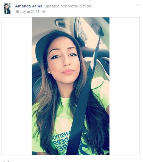 Amanda Jamal, Facebook - Jul 15, 2016