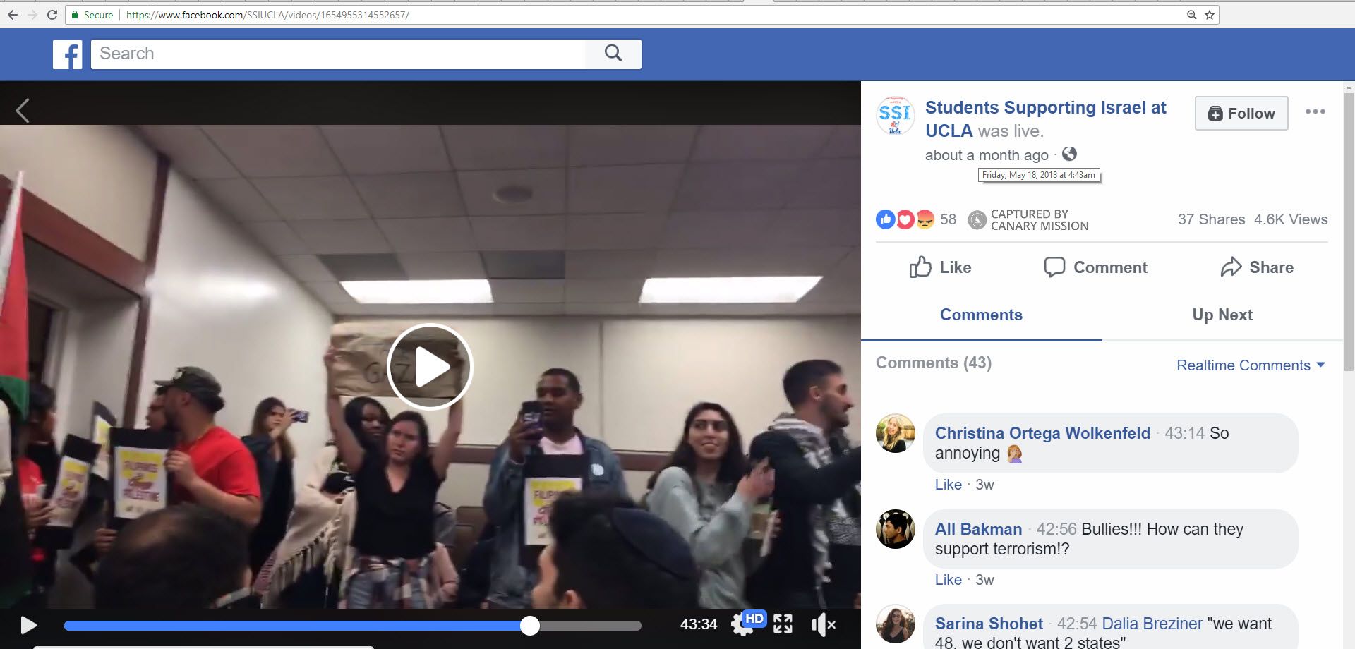 Amneh Yacoub, Facebook - May 18, 2018