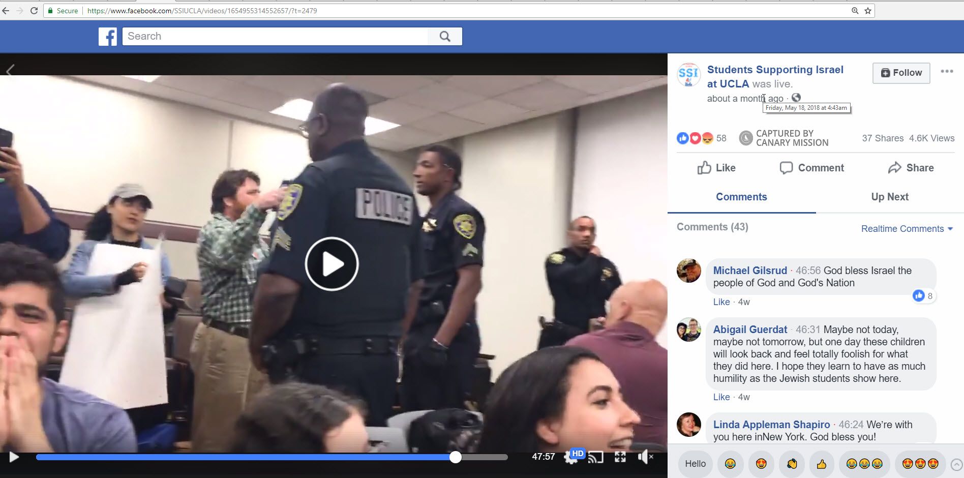 Anais Leontine Amin, Facebook - May 18, 2018