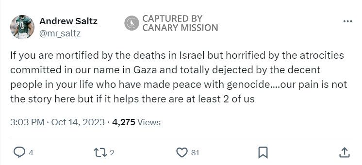 Andrew Saltz, X - Oct 14, 2023