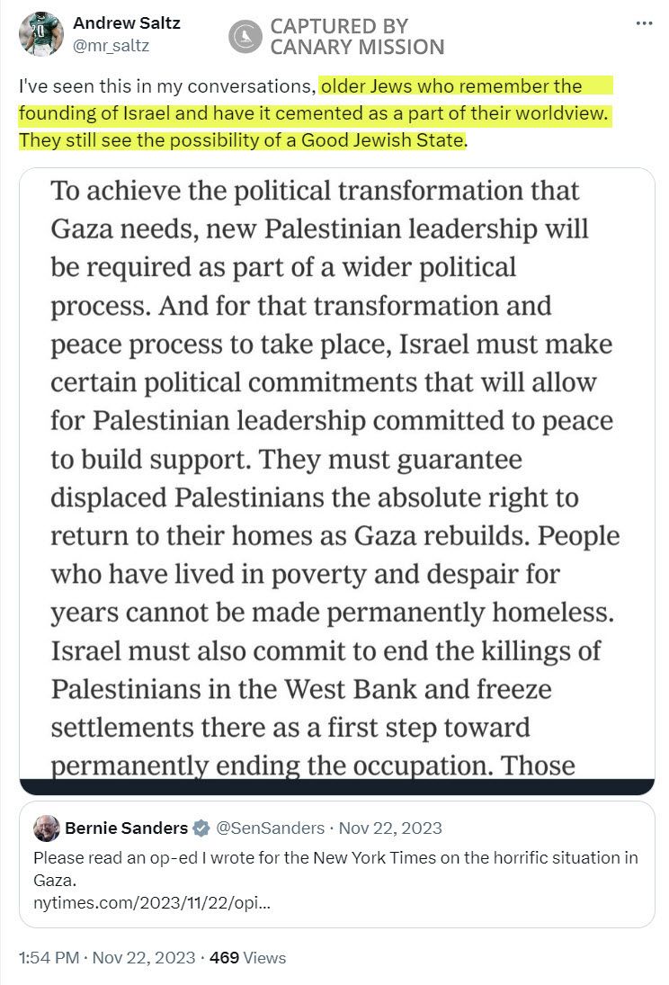 Andrew Saltz, X - Nov 22, 2023