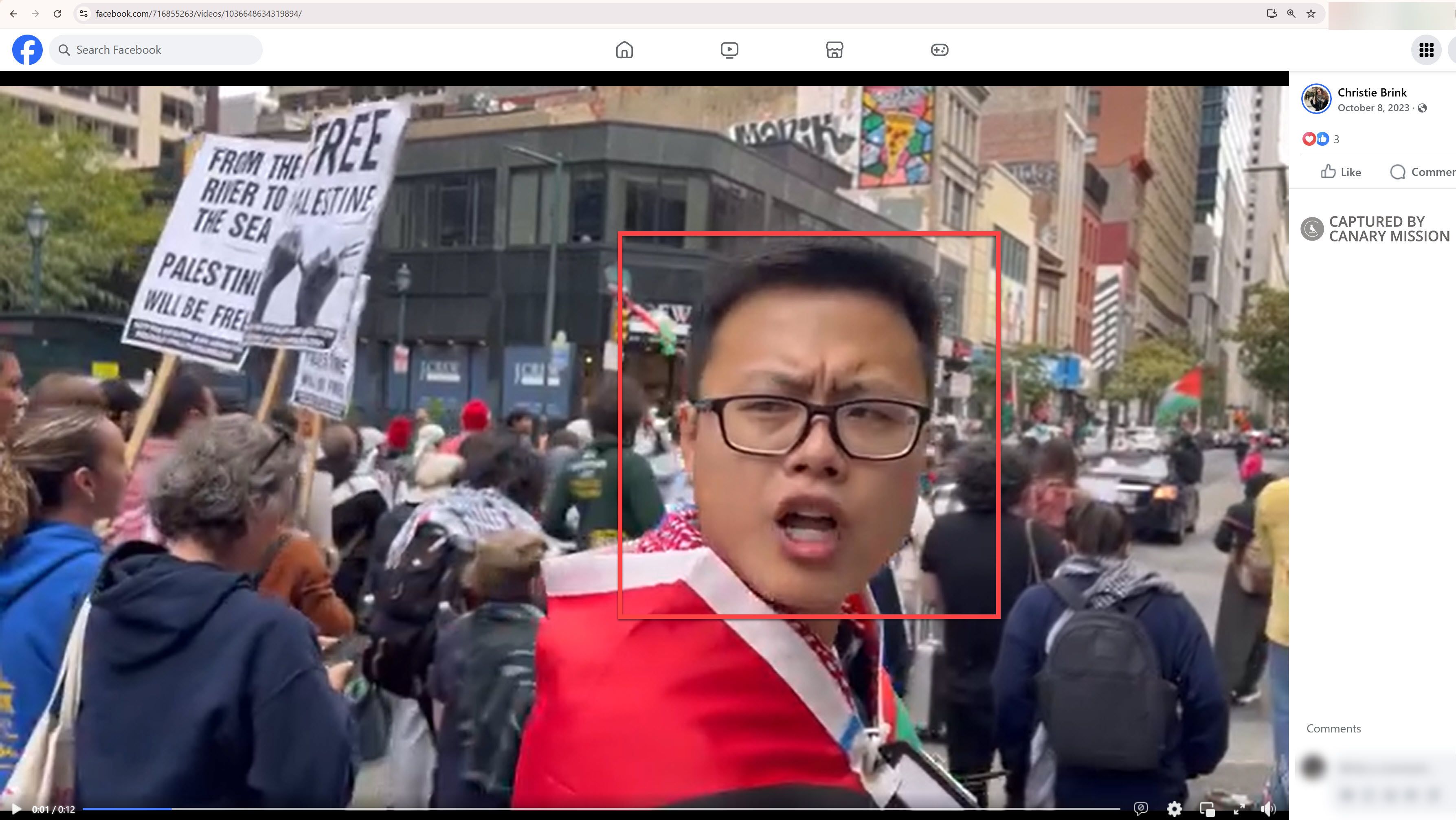 Anlin Wang’s protest appearance, Philly: Emergency Solidarity Rally