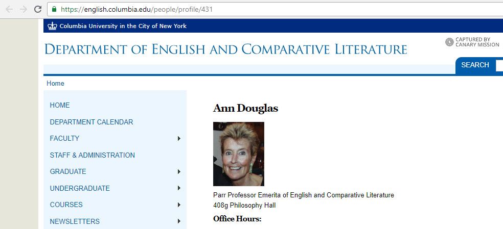 Ann Douglas, english.columbia.edu - Jun 24, 2018