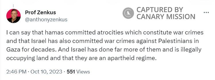 Anthony Zenkus, Twitter - Oct 10, 2023