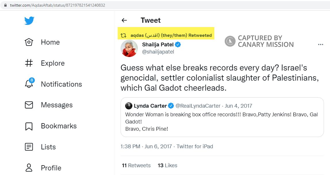 Aqdas Aftab, Twitter - Jun 6, 2017