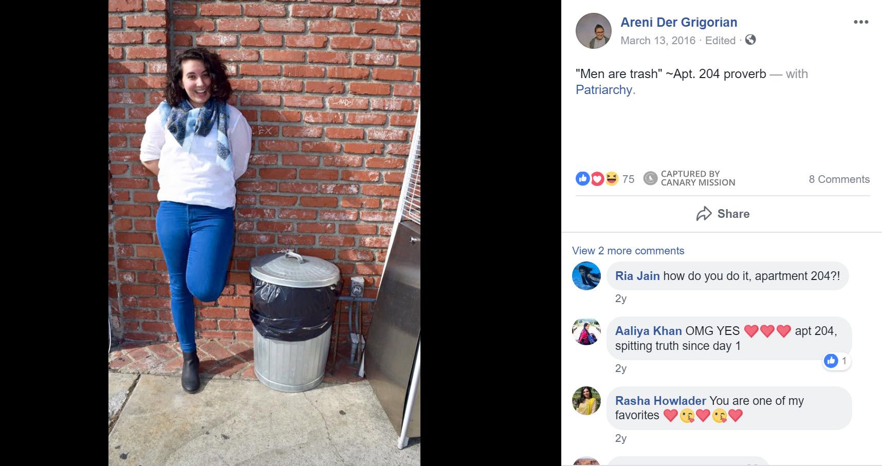 Areni Der Grigorian, Facebook - Mar 13, 2016