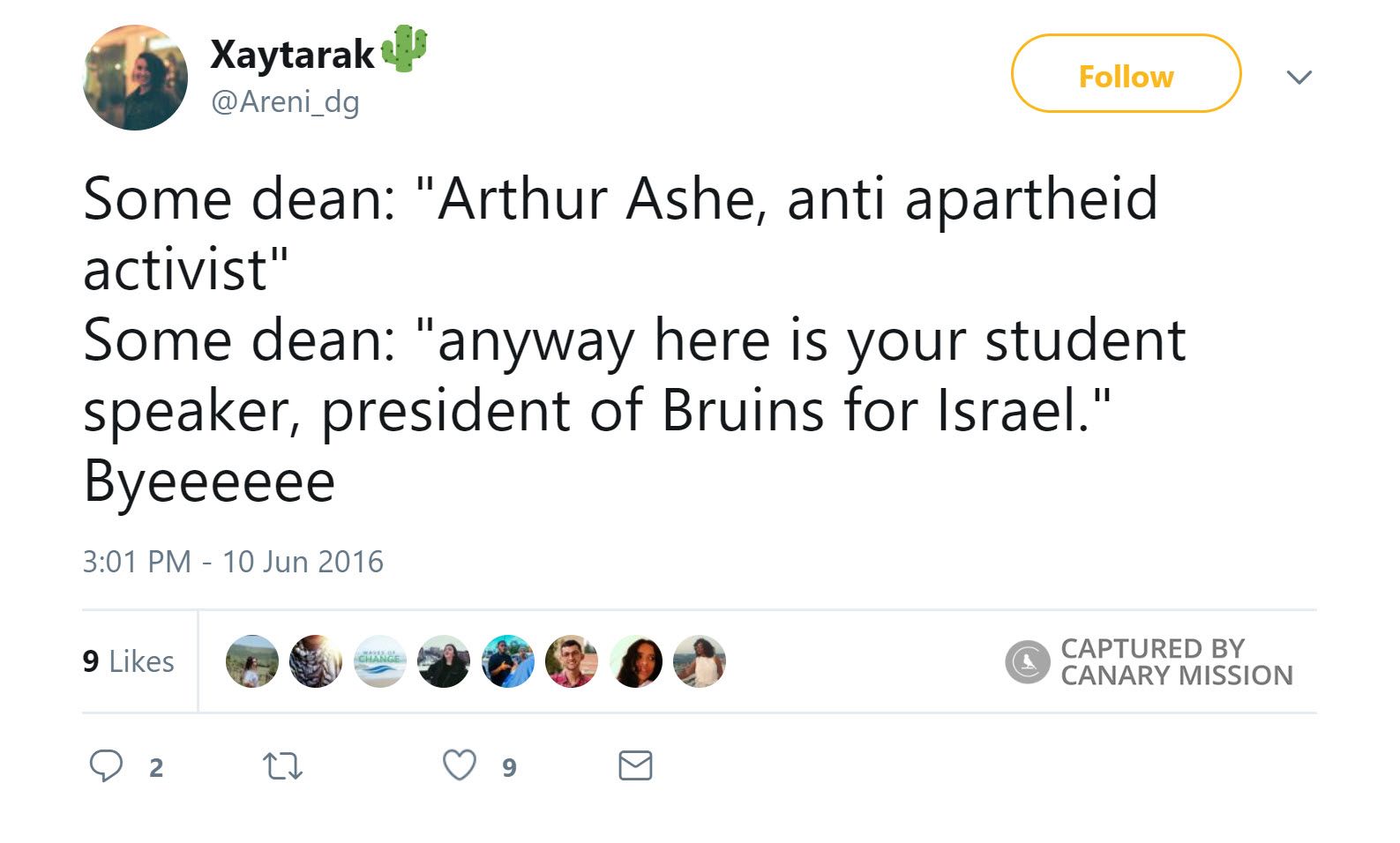 Areni Der Grigorian, Twitter - Jun 10, 2016