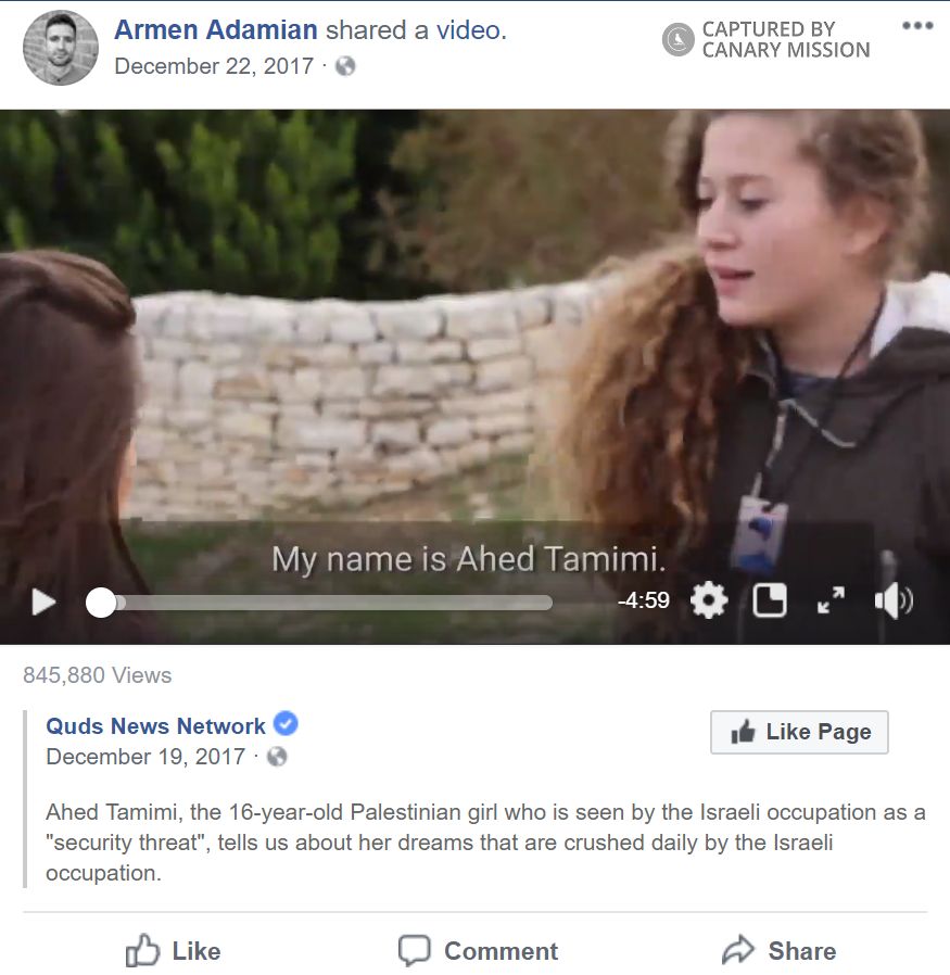 Armen Adamian, Facebook - Dec 22, 2017