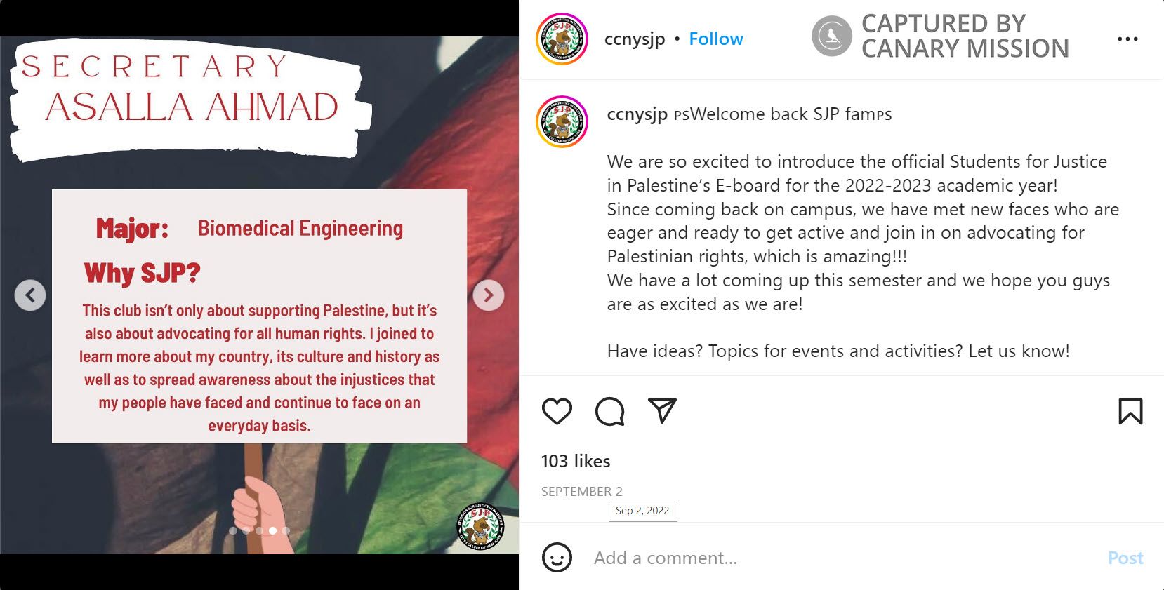 Asala Ahmad, Instagram - Sep 2, 2022