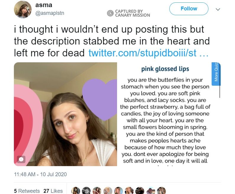 Asma Barakat, Twitter - Jul 10, 2020