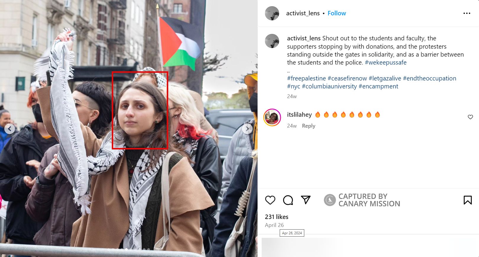 Asma Barakat participated in the pro-Hamas encampment at Columbia in April 2024