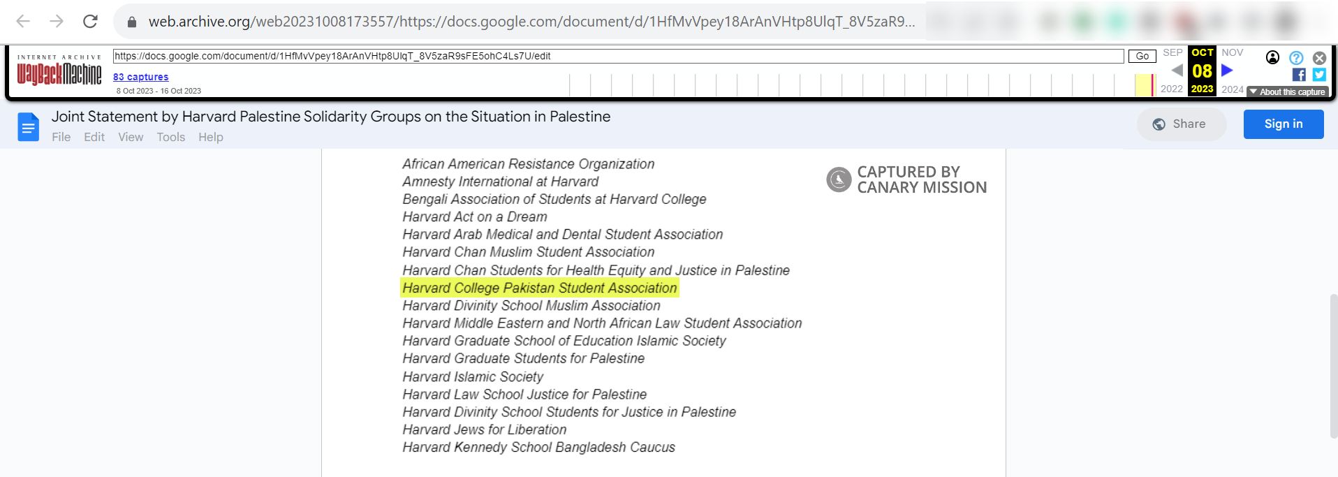 Asmer Safi, docs.google.com - Oct 8, 2023