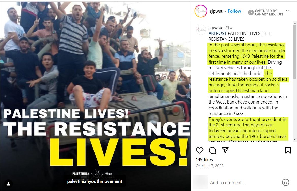 Aya Mohammad, Instagram - Oct 7, 2023