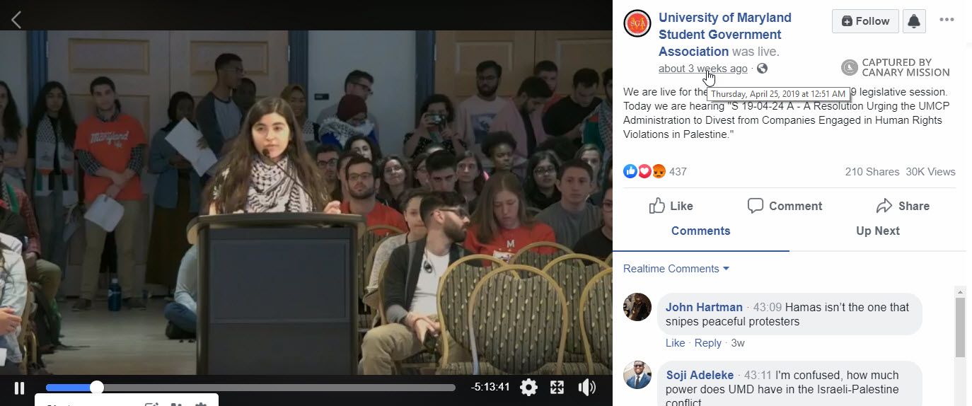 Ayah Arafat, Facebook - Apr 25, 2019