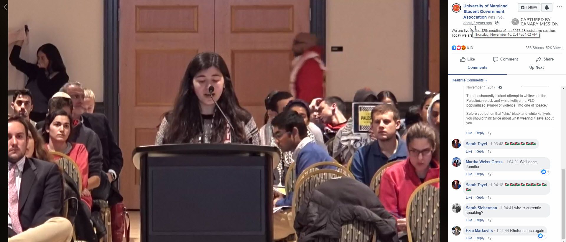 Ayah Arafat, Facebook - Nov 16, 2017