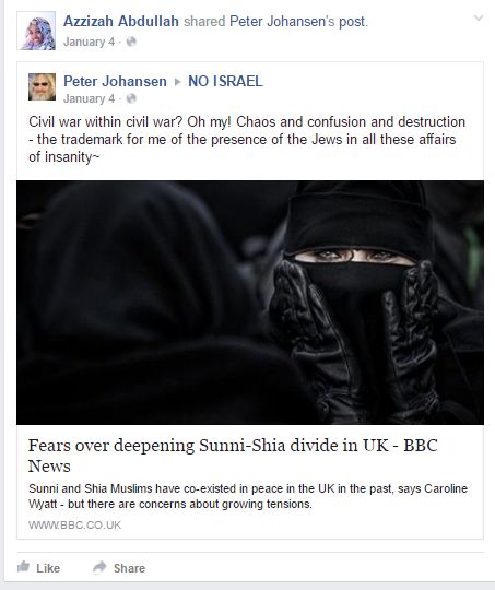 Azzizah Abdullah, Facebook - 4 Jan 2016