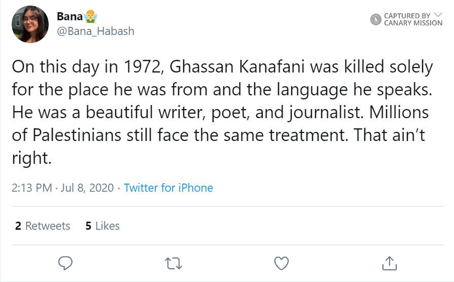Bana Habash, Twitter - Jul 8, 2020