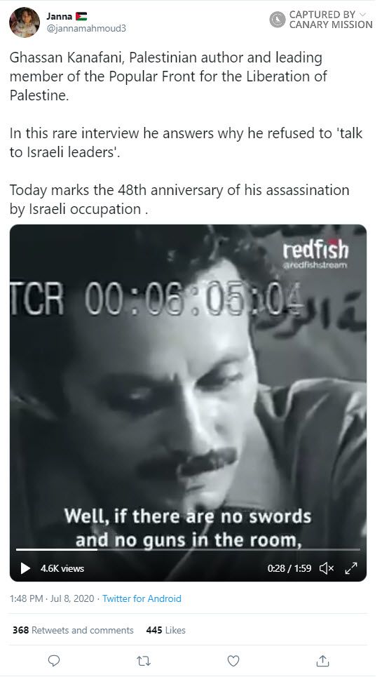 Bana Habash, Twitter - Jul 8, 2020