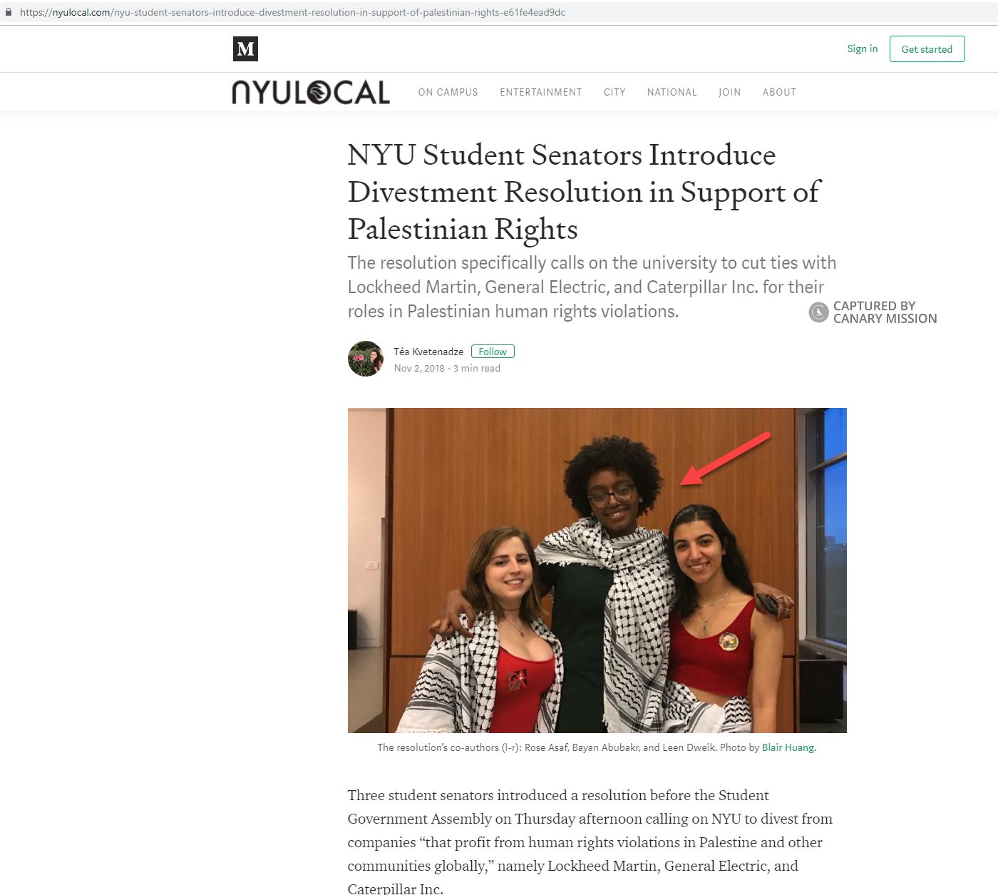 Bayan Abubakr, nyulocal.com - Nov 2, 2018