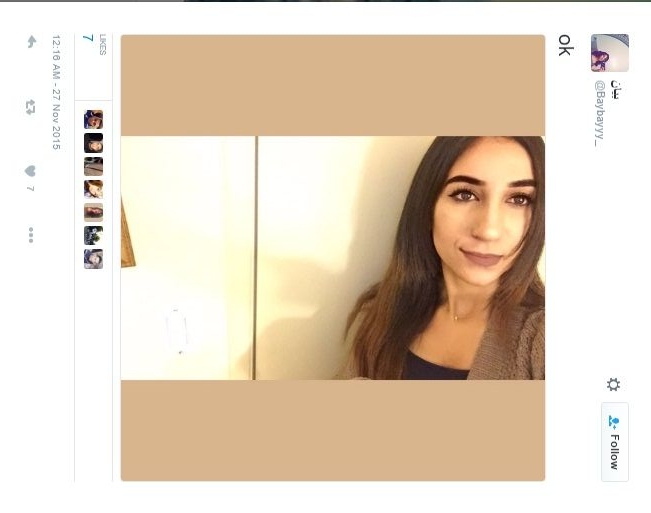 Bayan Mia, Twitter - 27 Nov 2015