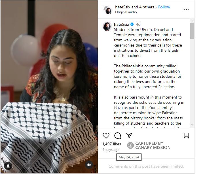 Besan Zeidan, Instagram - May 24, 2024