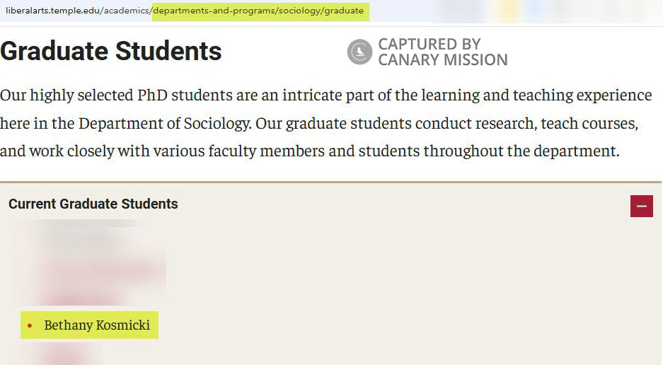 Bethany Kosmicki - PhD Student