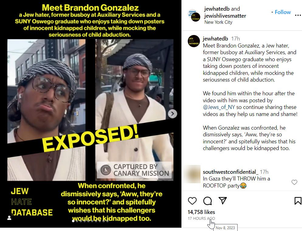 Brandon Gonzalez, Instagram - Nov 8, 2023