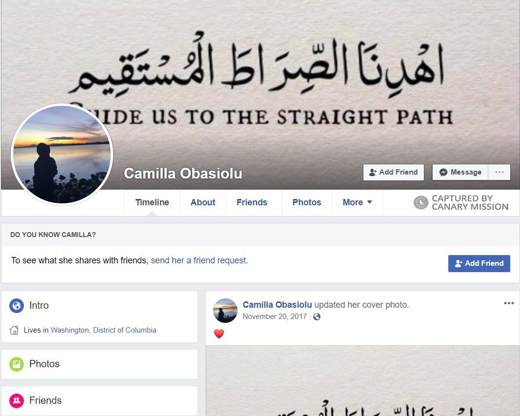 Camilla Obasiolu, Facebook - May 6, 2019